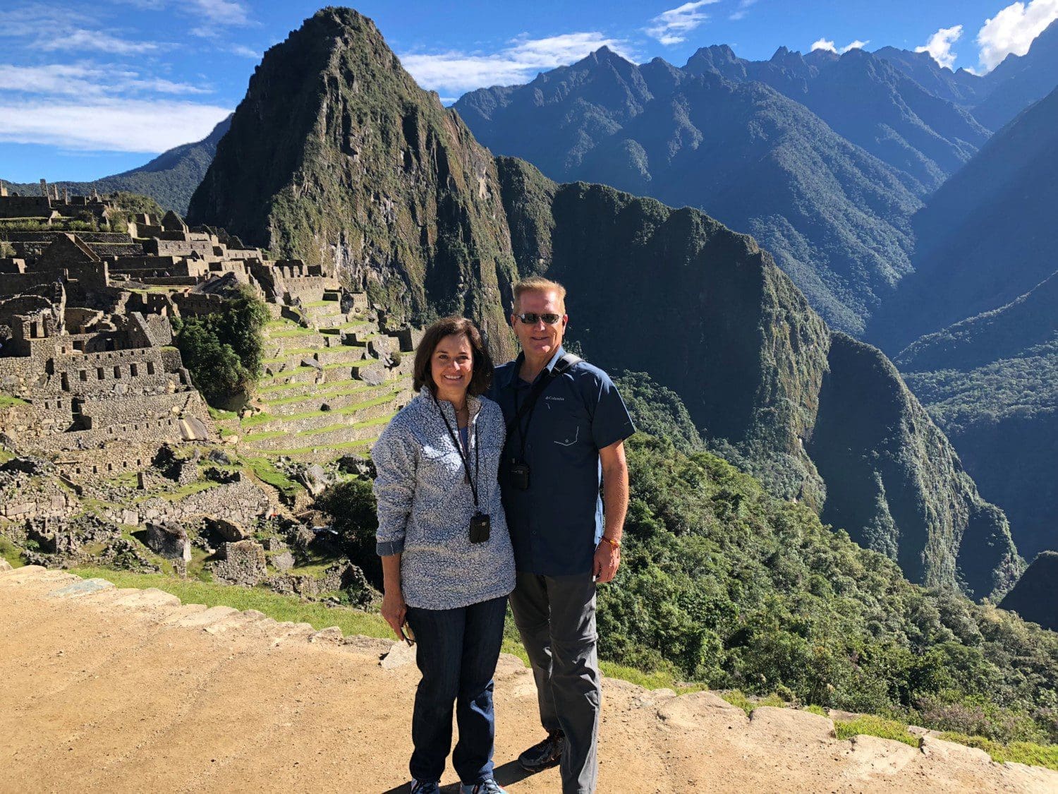 Lisa and Allan in Machu Picchu